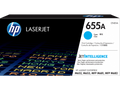 HP 655A Cyan Toner Cartridge (CF451A) — genuine HP original, factory sealed box