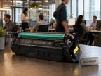 HP 655A Yellow Toner Cartridge — GS TONER studio photo