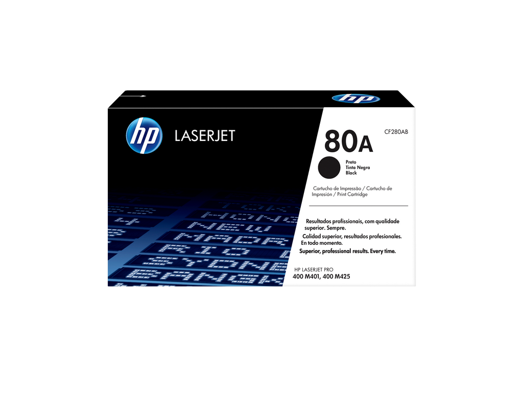 HP 80A Toner Cartridge (CF280A) — genuine HP original, factory sealed box