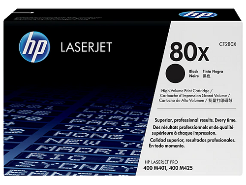 HP 80X Toner Cartridge (CF280X) — genuine HP original, factory sealed box