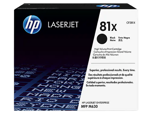 HP 81X Toner Cartridge (CF281X) — genuine HP original, factory sealed box