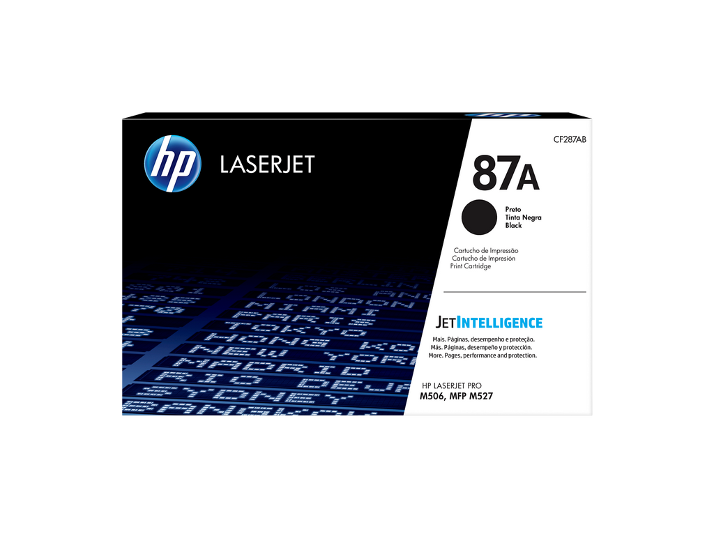 HP 87A Toner Cartridge (CF287A) — genuine HP original, factory sealed box