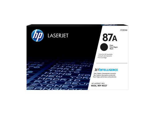 HP 87A Toner Cartridge (CF287A) — genuine HP original, factory sealed box