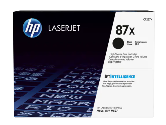 HP 87X Toner Cartridge (CF287X) — genuine HP original, factory sealed box