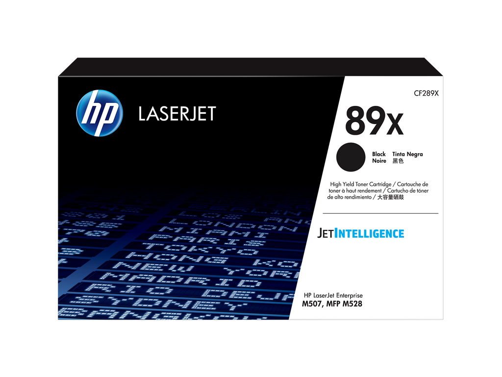 HP 89X Toner Cartridge (CF289X) — genuine HP original, factory sealed box