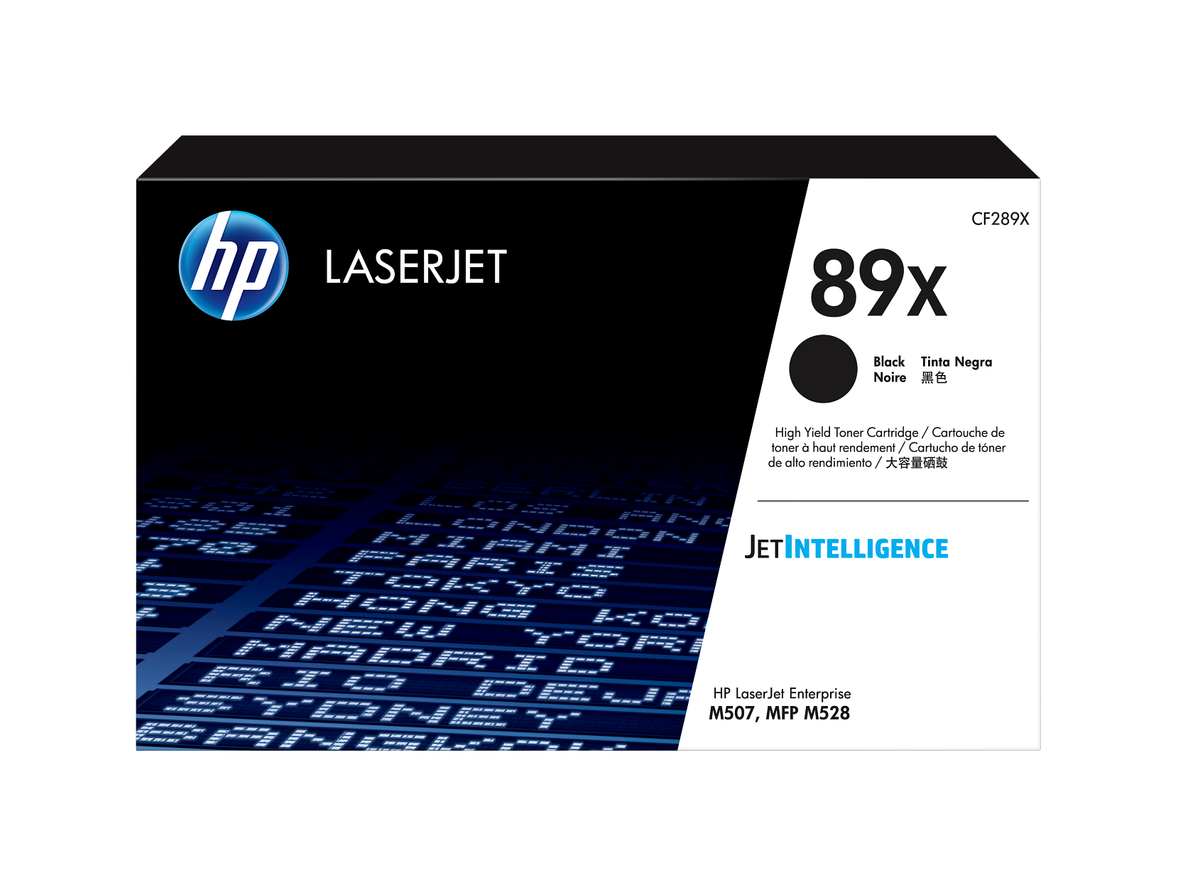 HP 89X Toner Cartridge (CF289X) — genuine HP original, factory sealed box