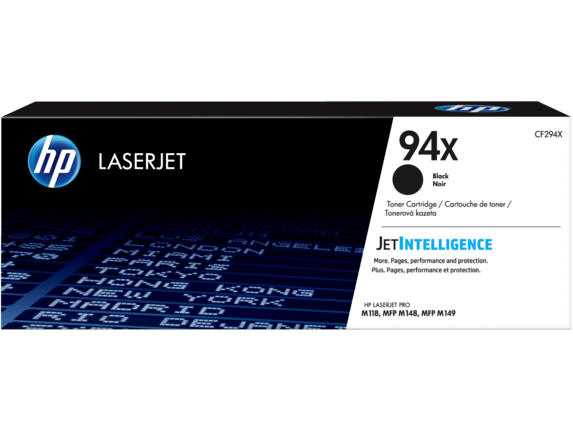 HP 94X Toner Cartridge (CF294X) — genuine HP original, factory sealed box