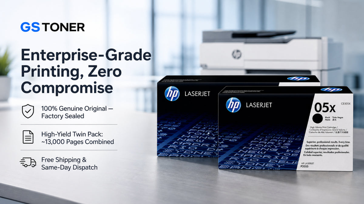 HP 05X Toner Cartridge 2-Pack — GS Toner