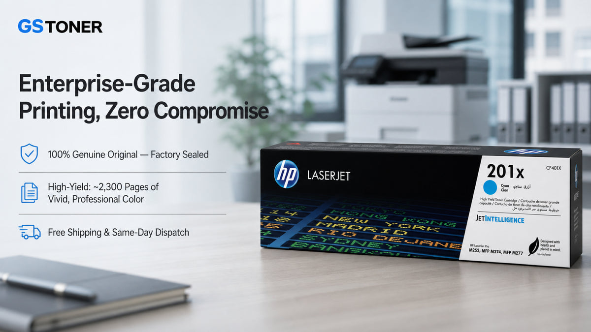 HP 201X Cyan Toner Cartridge — GS Toner