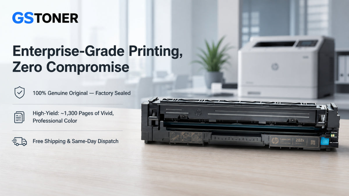 HP 202A Cyan Toner Cartridge — GS Toner