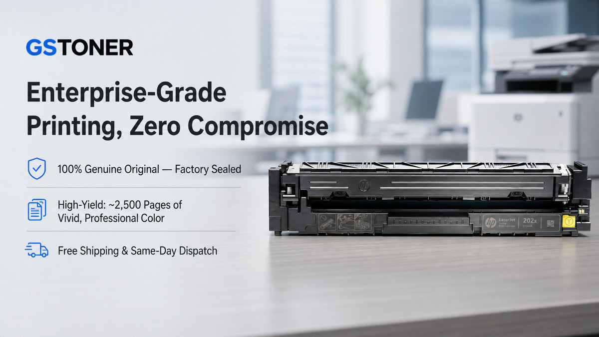 HP 202X Yellow Toner Cartridge — GS Toner