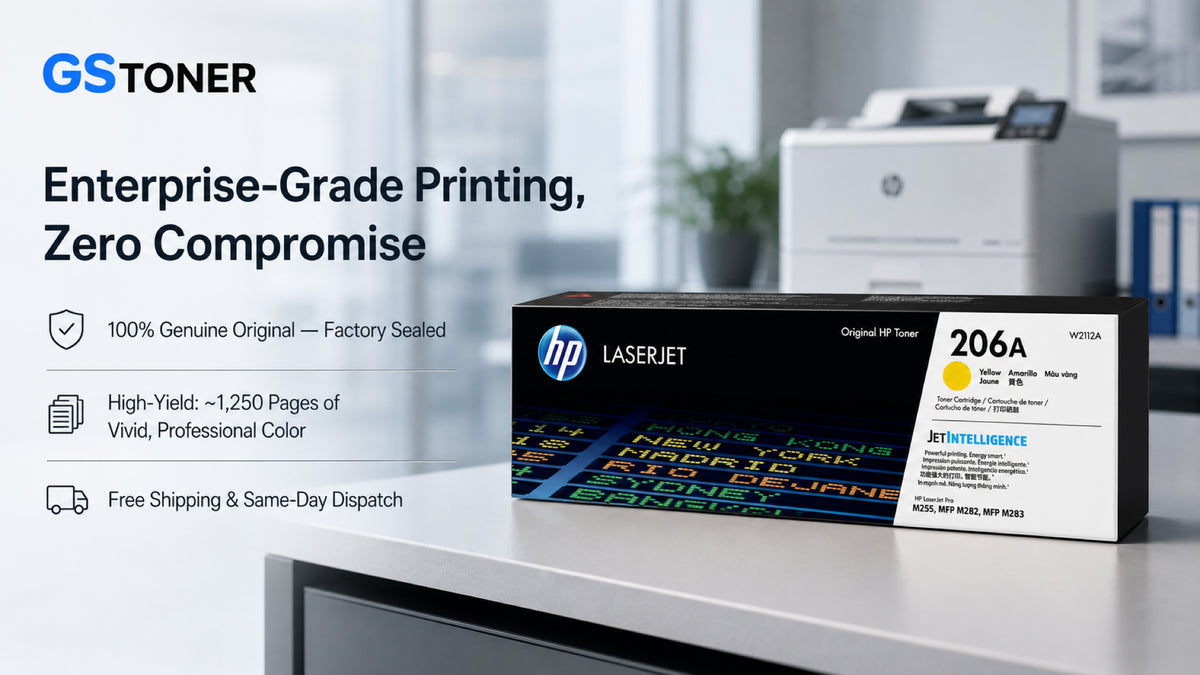 HP 206A Yellow Toner Cartridge — GS Toner