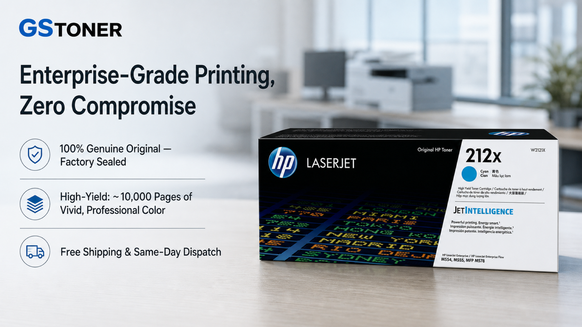 HP 212X Cyan Toner Cartridge — GS Toner