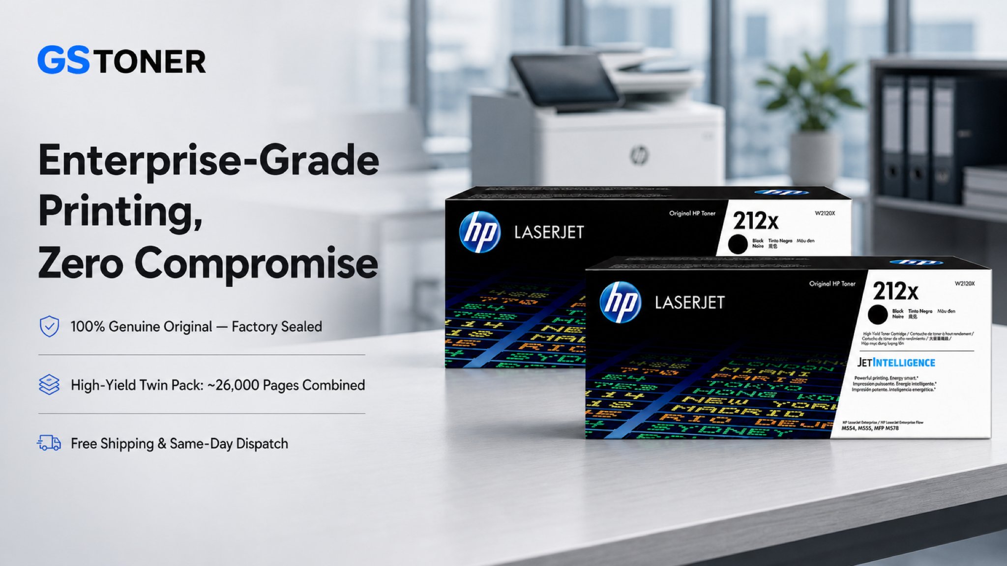 HP 212X Toner Cartridge 2-Pack — GS Toner