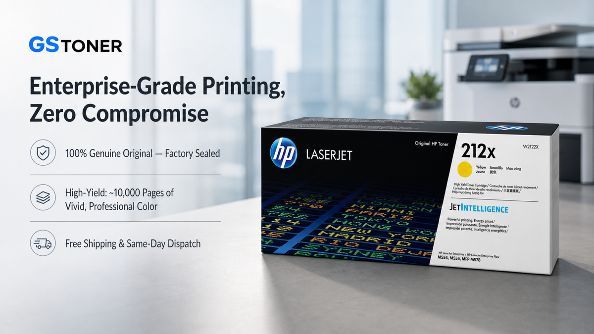 HP 212X Yellow Toner Cartridge — GS Toner