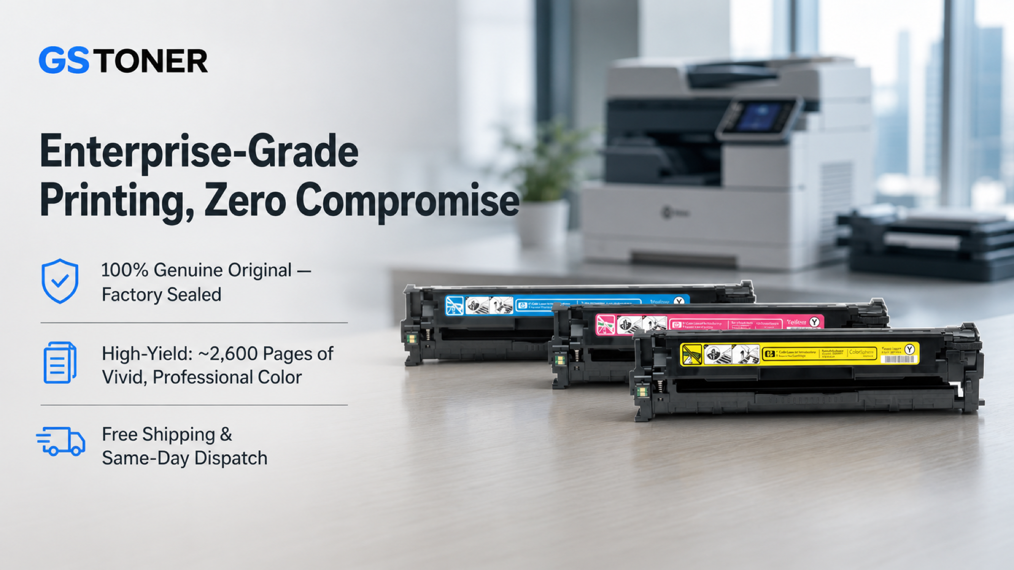HP 305A Cyan Toner Cartridge — GS Toner