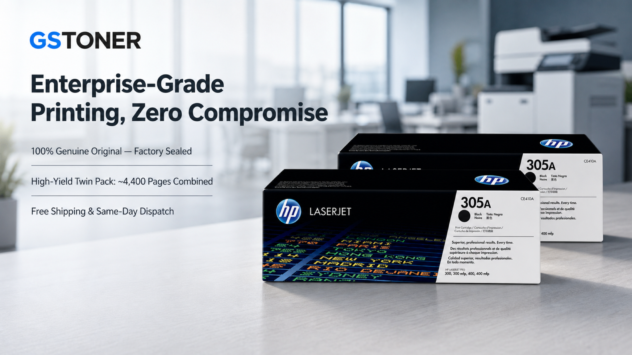 HP 305A Toner Cartridge 2-Pack — GS Toner