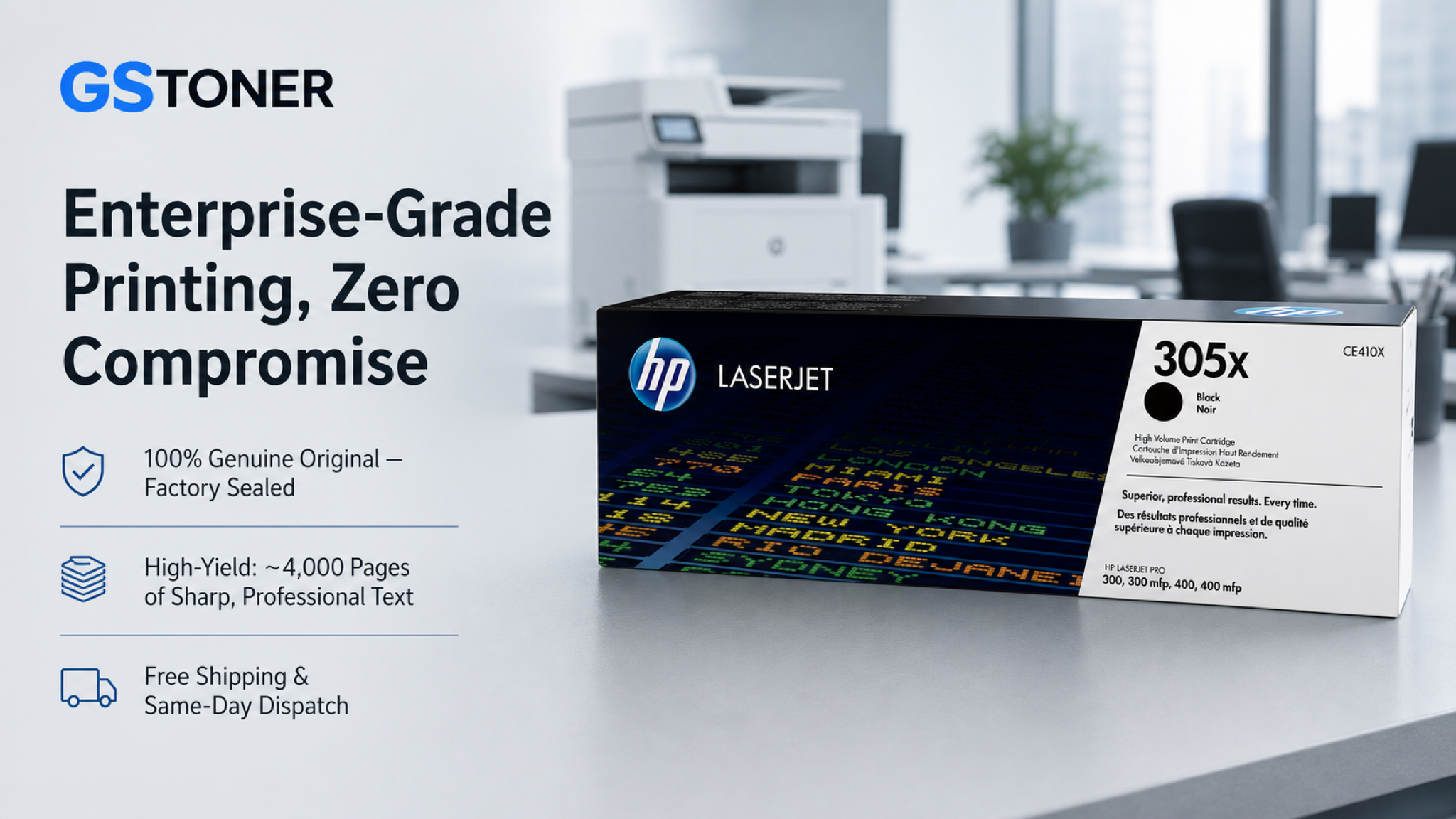 HP 305X Toner Cartridge — GS Toner