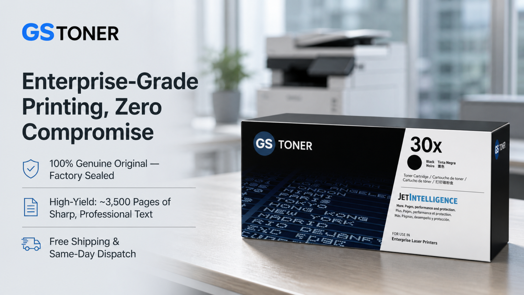 HP 30X Toner Cartridge — GS Toner