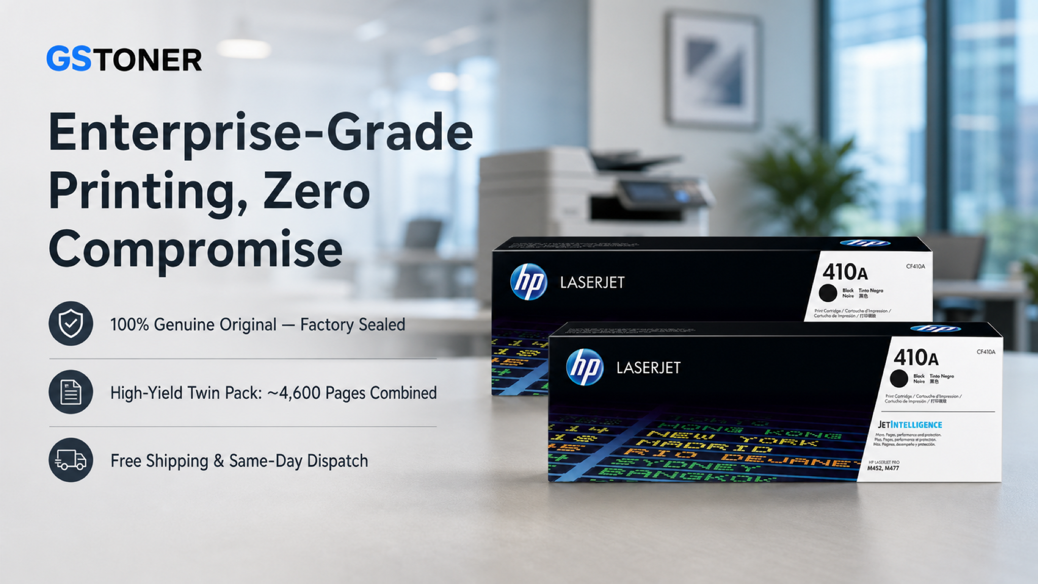 HP 410A Toner Cartridge 2-Pack — GS Toner