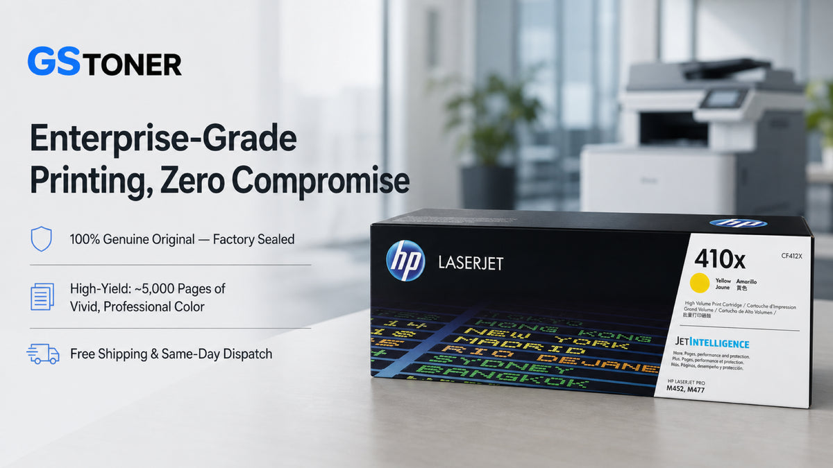 HP 410X Yellow Toner Cartridge — GS Toner