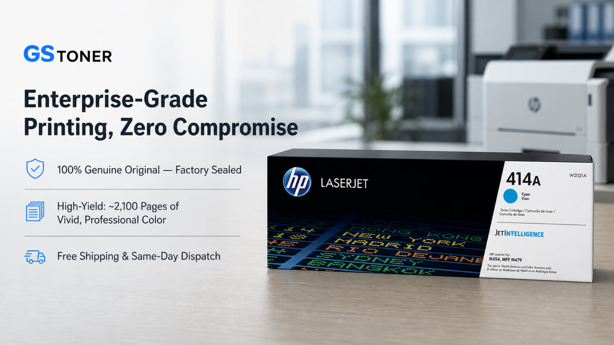 HP 414A Cyan Toner Cartridge — GS Toner