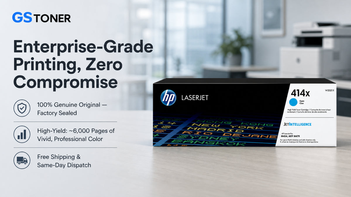 HP 414X Cyan Toner Cartridge — GS Toner