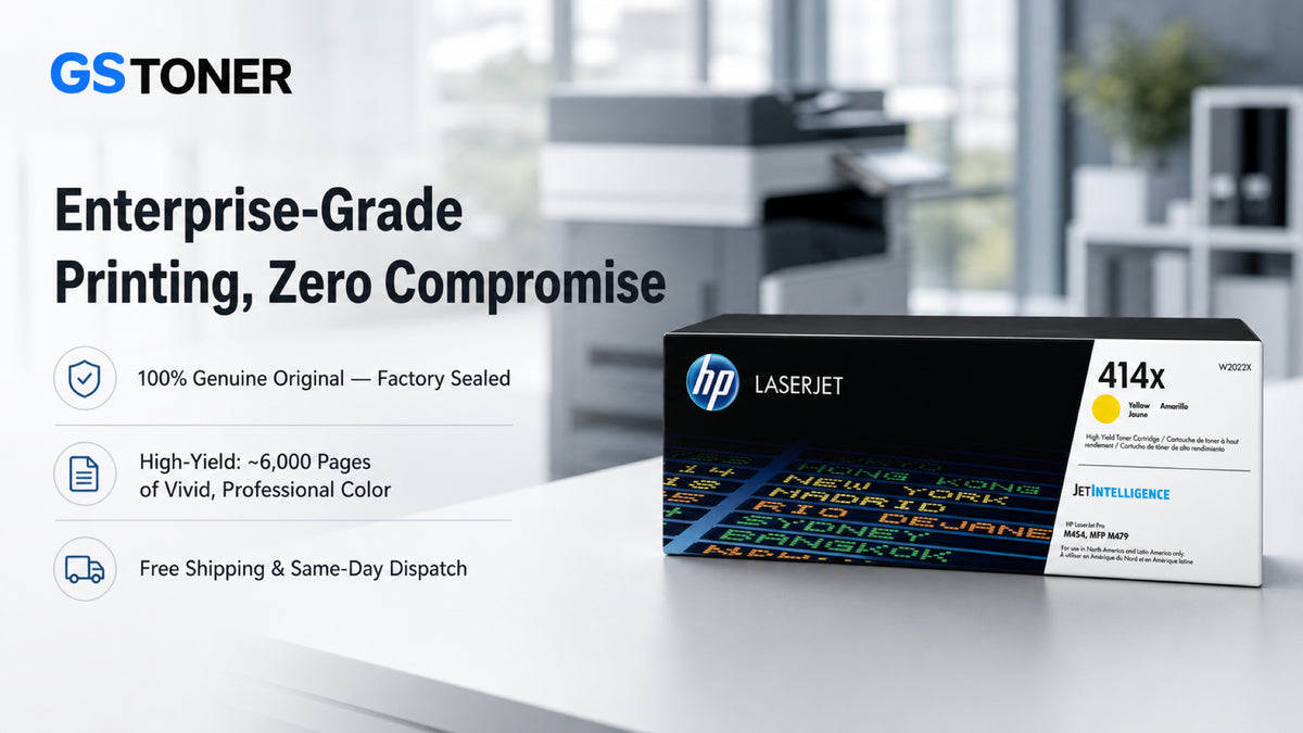 HP 414X Yellow Toner Cartridge — GS Toner