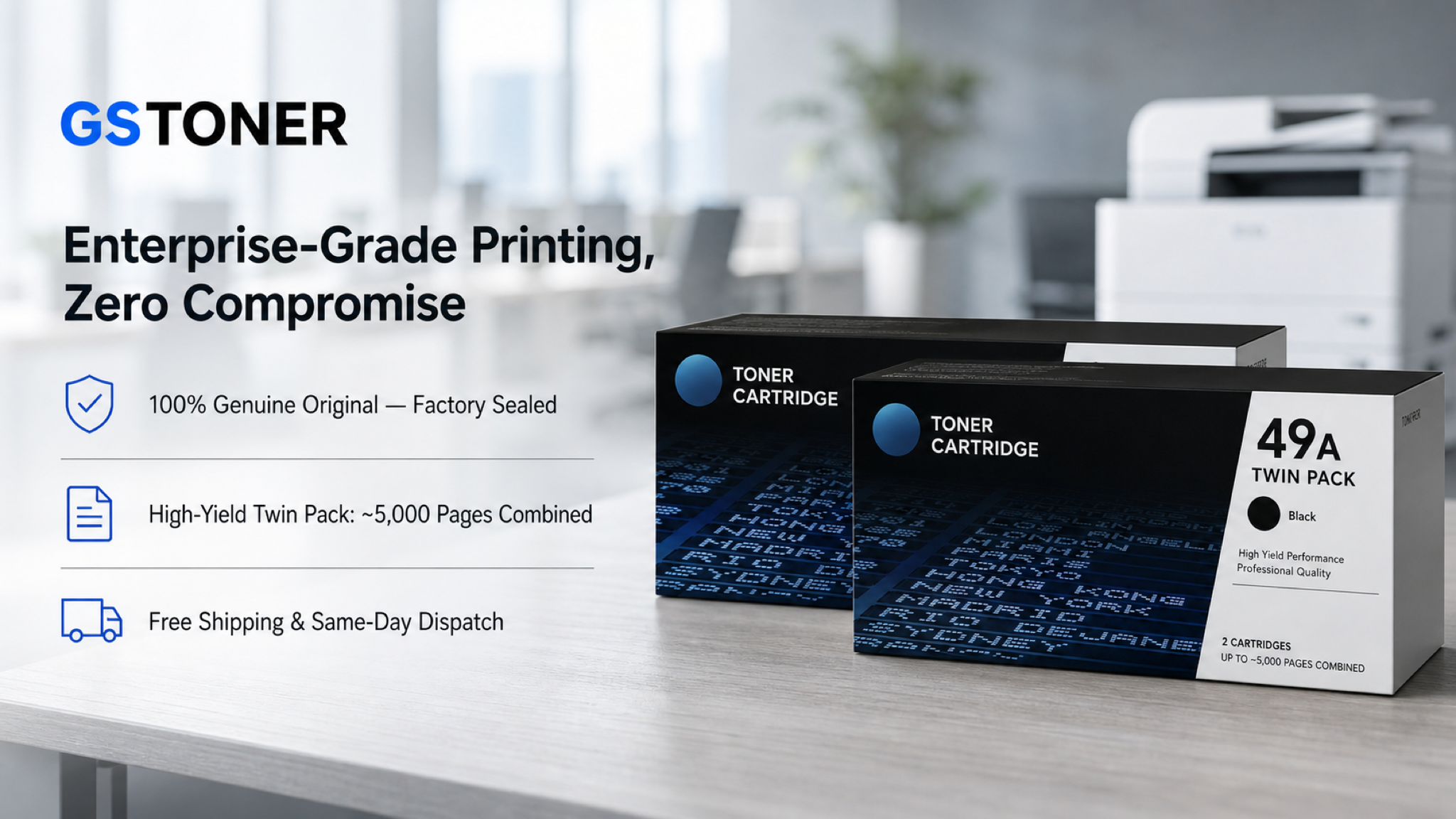 HP 49A Toner Cartridge 2-Pack — GS Toner