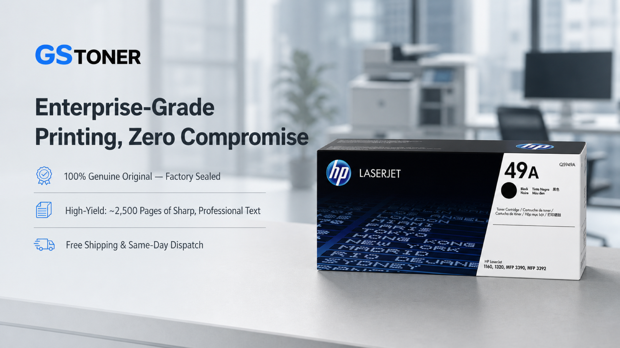 HP 49A Toner Cartridge — GS Toner