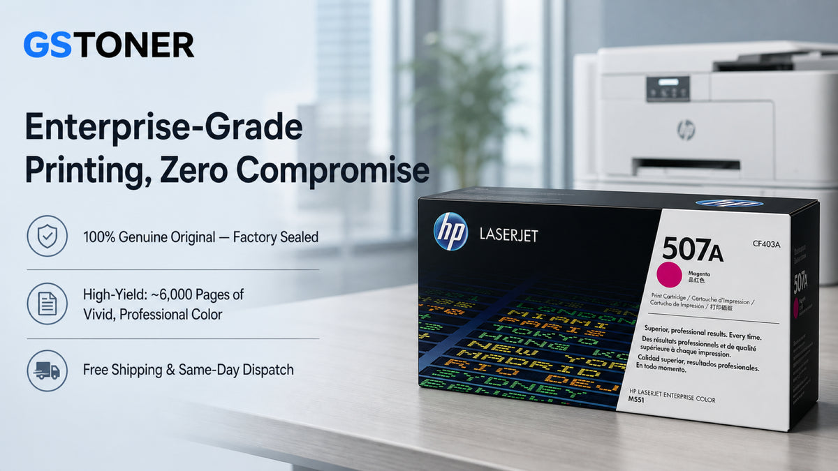 HP 507A Magenta Toner Cartridge — GS Toner