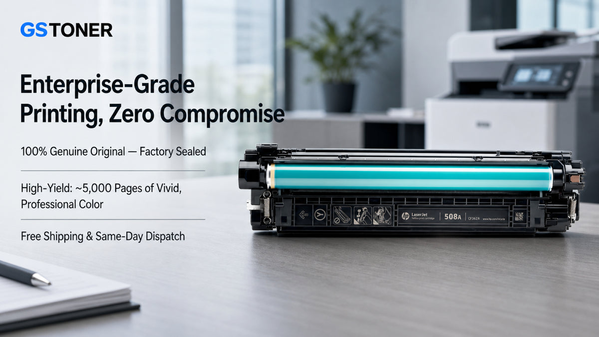 HP 508A Yellow Toner Cartridge — GS Toner
