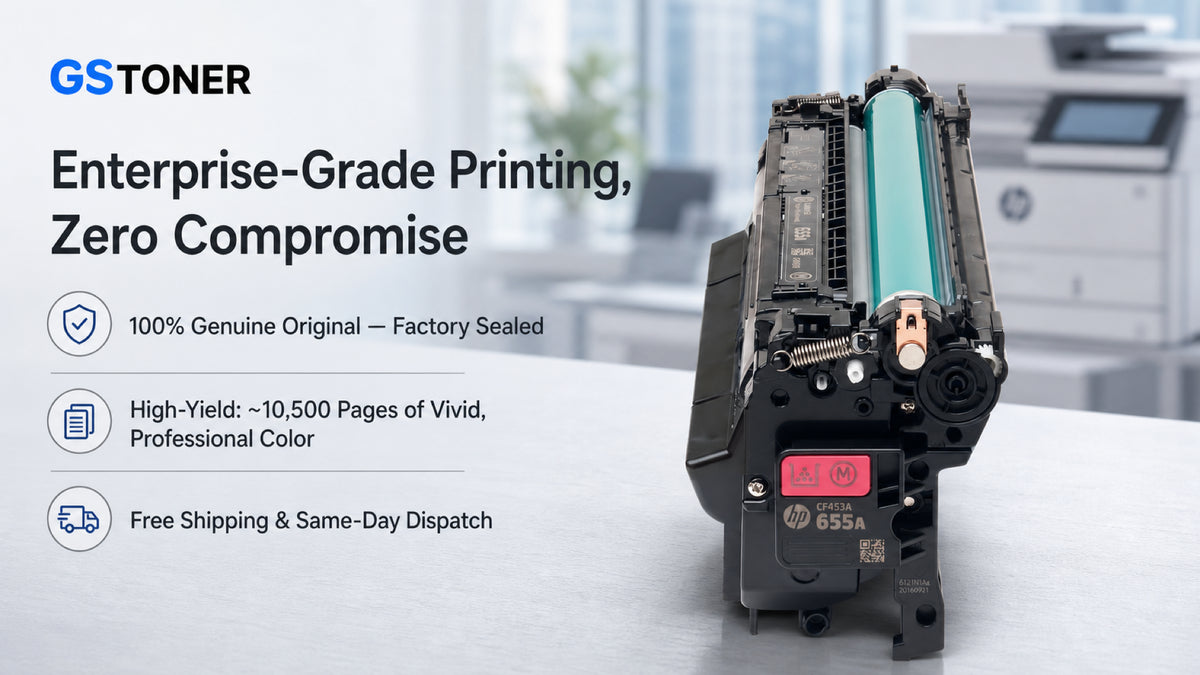 HP 655A Magenta Toner Cartridge — GS Toner