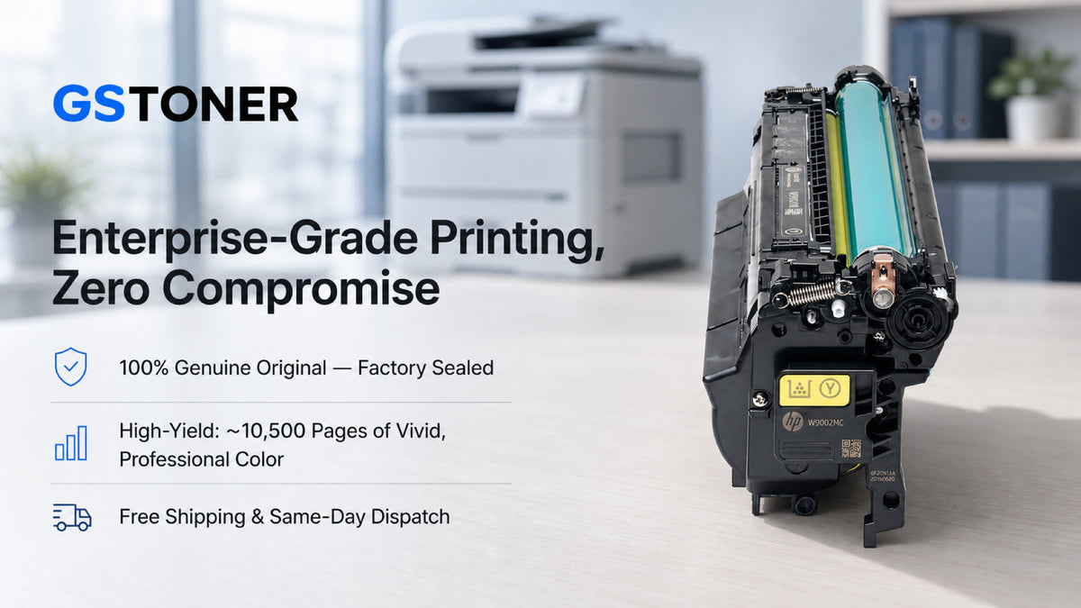 HP 655A Yellow Toner Cartridge — GS Toner