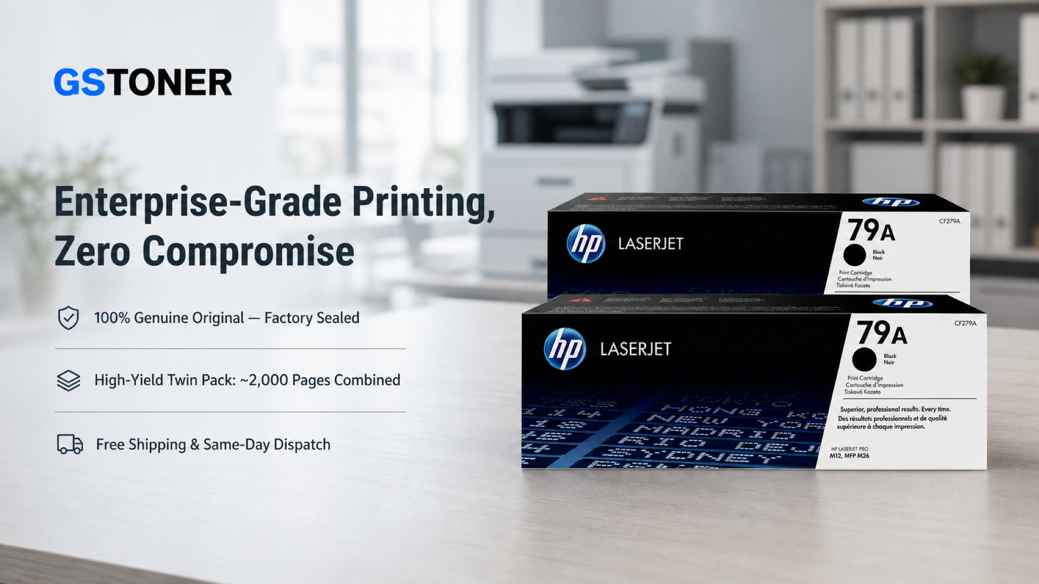 HP 79A Toner Cartridge 2-Pack — GS Toner