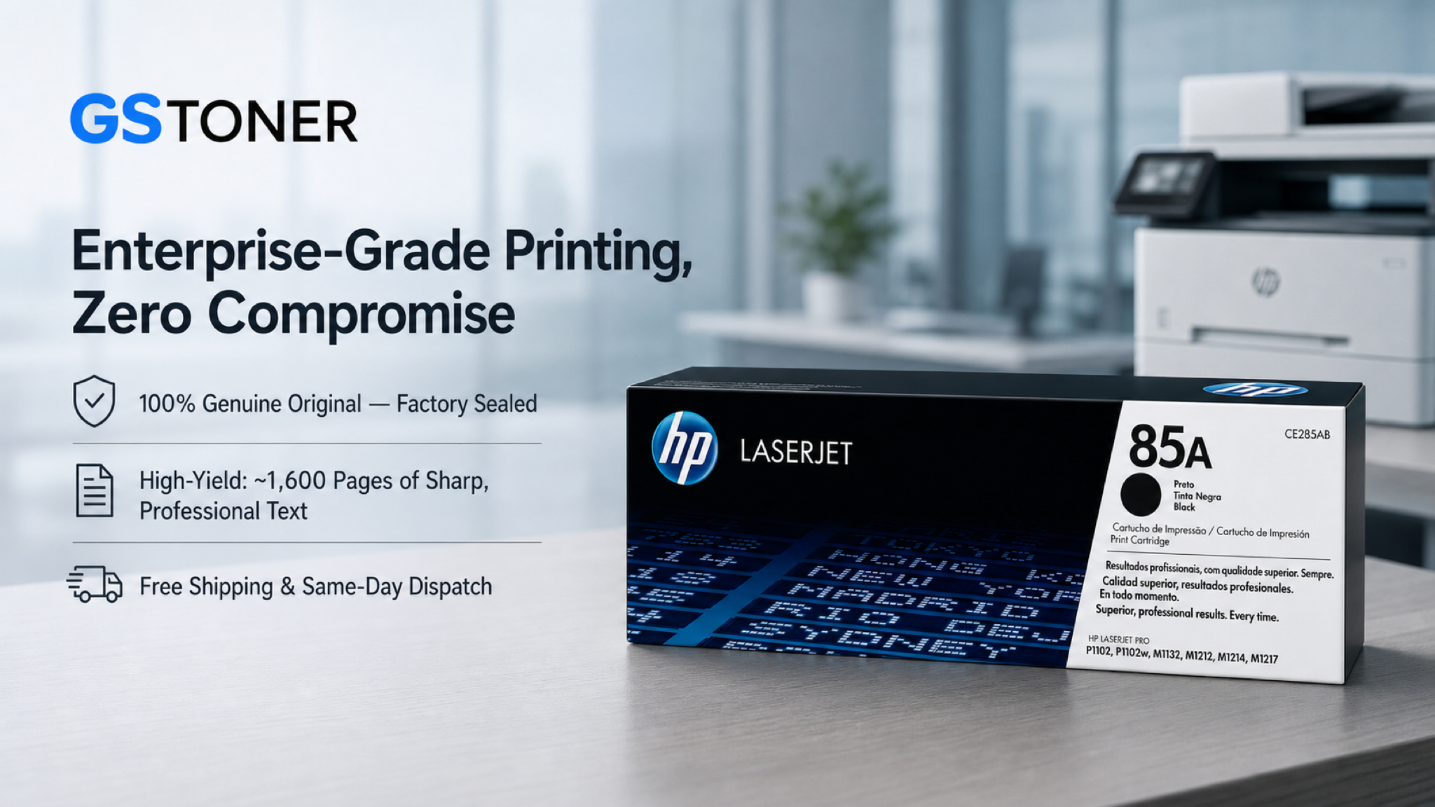 HP 85A Toner Cartridge — GS Toner