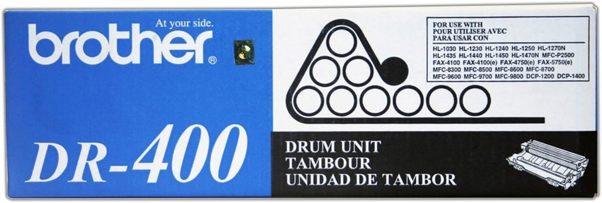Brother DR400 Drum Unit (DR400) — genuine Brother original, factory sealed box