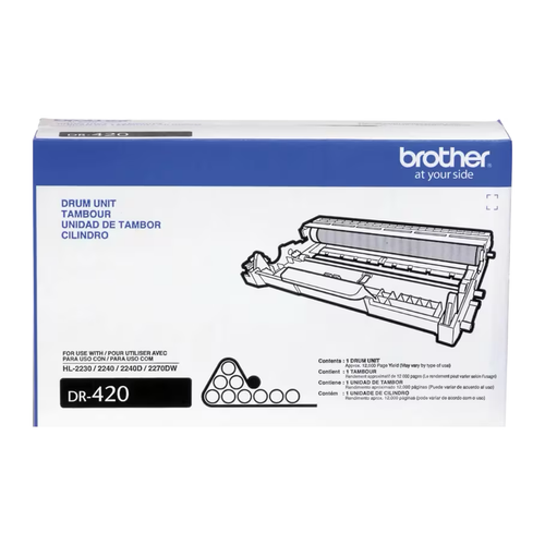 Brother DR420 Drum Unit (DR420) — genuine Brother original, factory sealed box