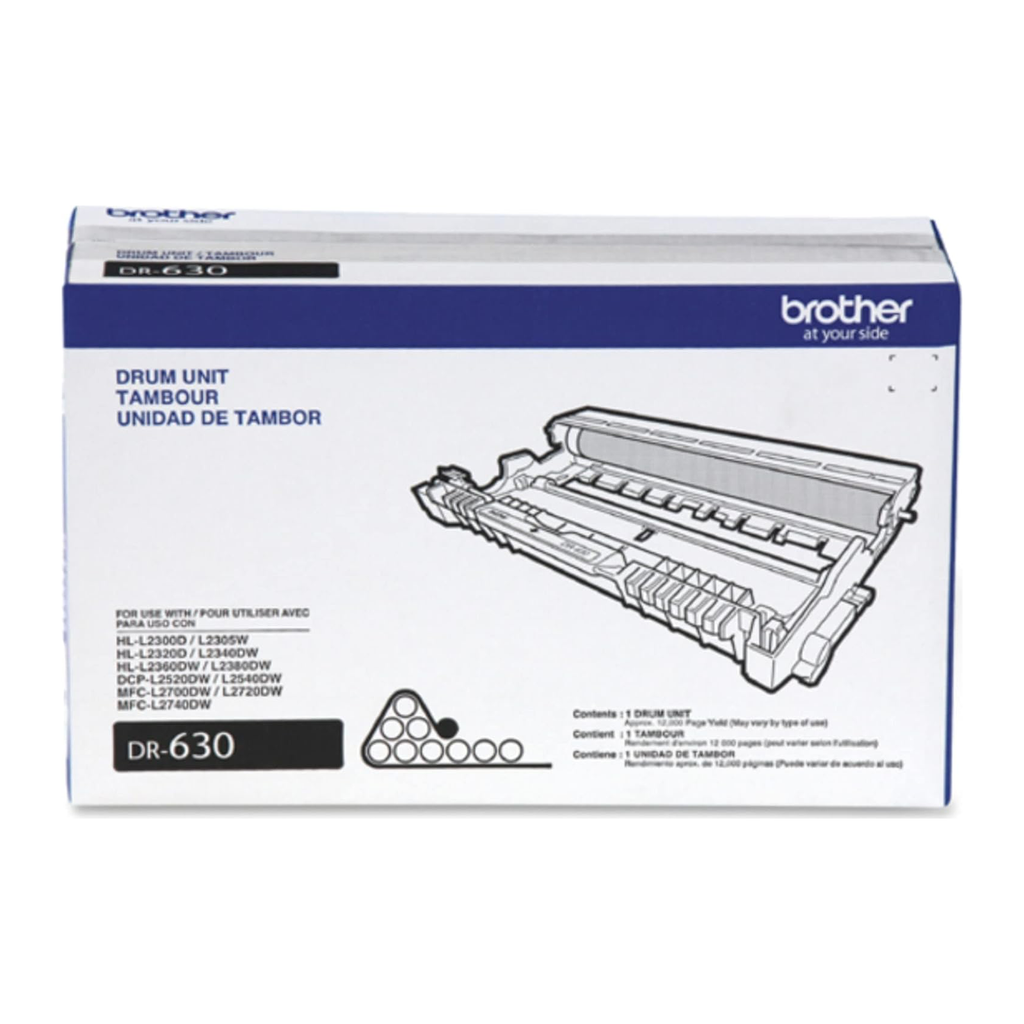 Brother DR630 Drum Unit (DR630) — genuine Brother original, factory sealed box