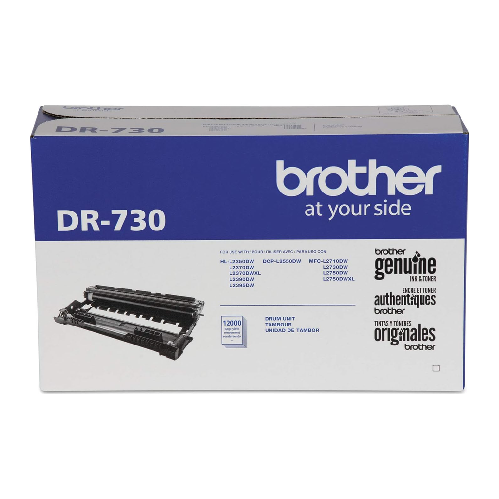 Brother DR730 Drum Unit (DR730) — genuine Brother original, factory sealed box