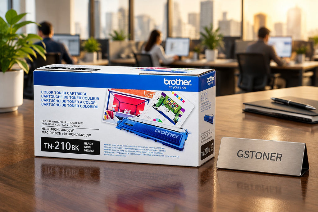 Brother TN210 Black Toner Cartridge — GS TONER studio photo