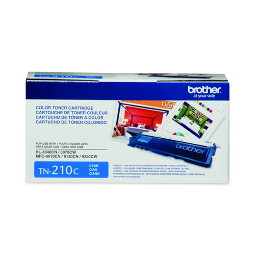 Brother TN210 Cyan Toner Cartridge (TN210C) — genuine Brother original, factory sealed box