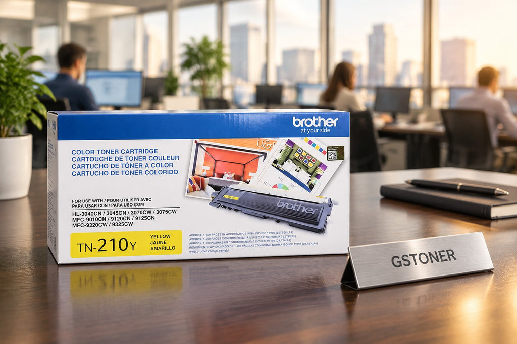 Brother TN210 Yellow Toner Cartridge — GS TONER studio photo