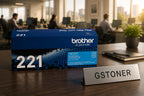 Brother TN221 Cyan Toner Cartridge — GS TONER studio photo