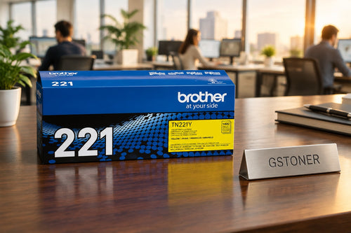 Brother TN221 Yellow Toner Cartridge — GS TONER studio photo