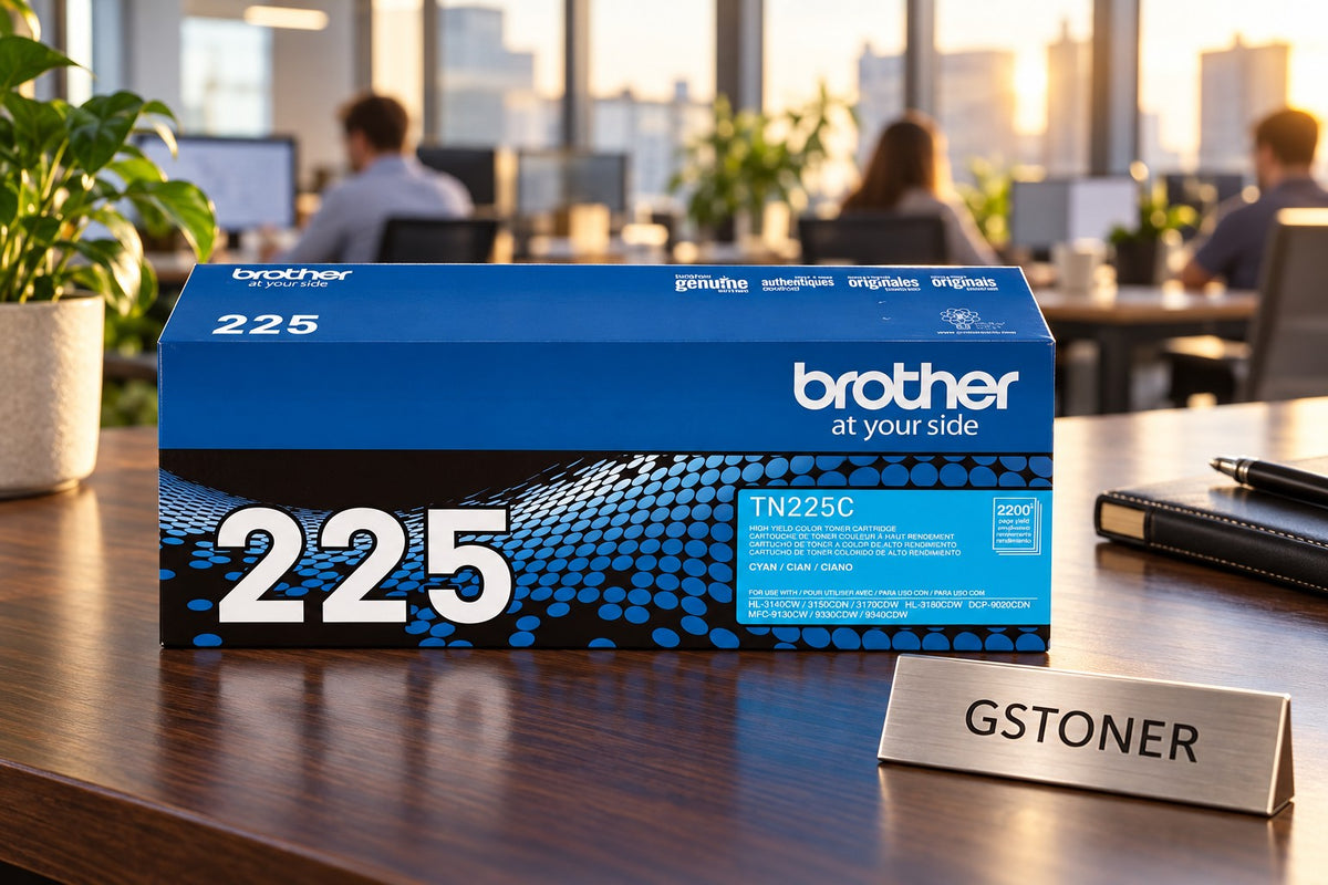 Brother TN225 Cyan High-Yield Toner Cartridge — GS TONER studio photo