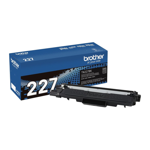 Brother TN227 Black High-Yield Toner Cartridge (TN227BK) — genuine Brother original, factory sealed box