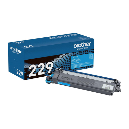 Brother TN229 Cyan Toner Cartridge (TN229C) — genuine Brother original, factory sealed box