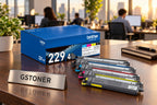 Brother TN229 Toner Cartridge CMYK 4-Pack — GS TONER studio photo