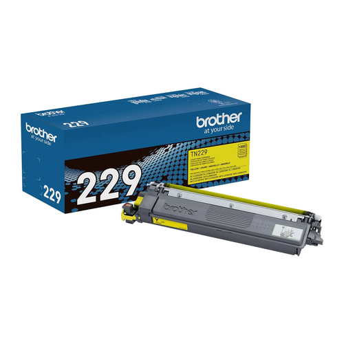 Brother TN229 Yellow Toner Cartridge (TN229Y) — genuine Brother original, factory sealed box